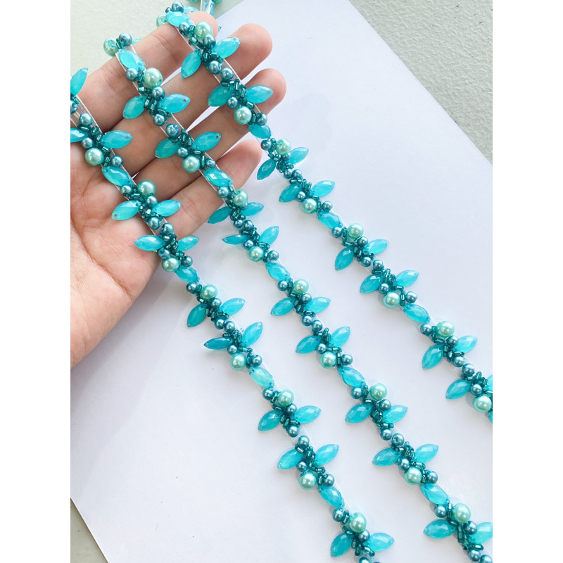 Renda Payet instan Hijau mint / hijau botol / tosca