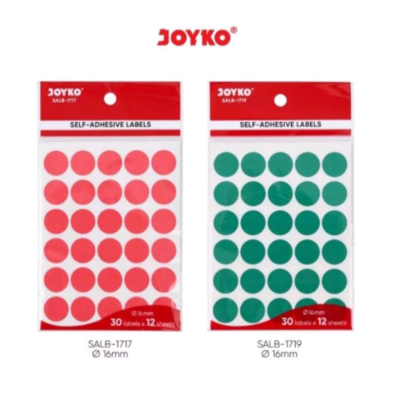 

Label bulat warna Sticky note