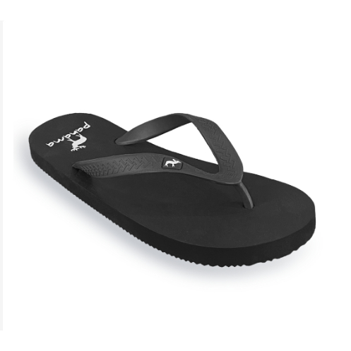 Panama Basic MBN1 Black / Black Sandal Jepit Pria Sendal Karet Cowok - Hitam