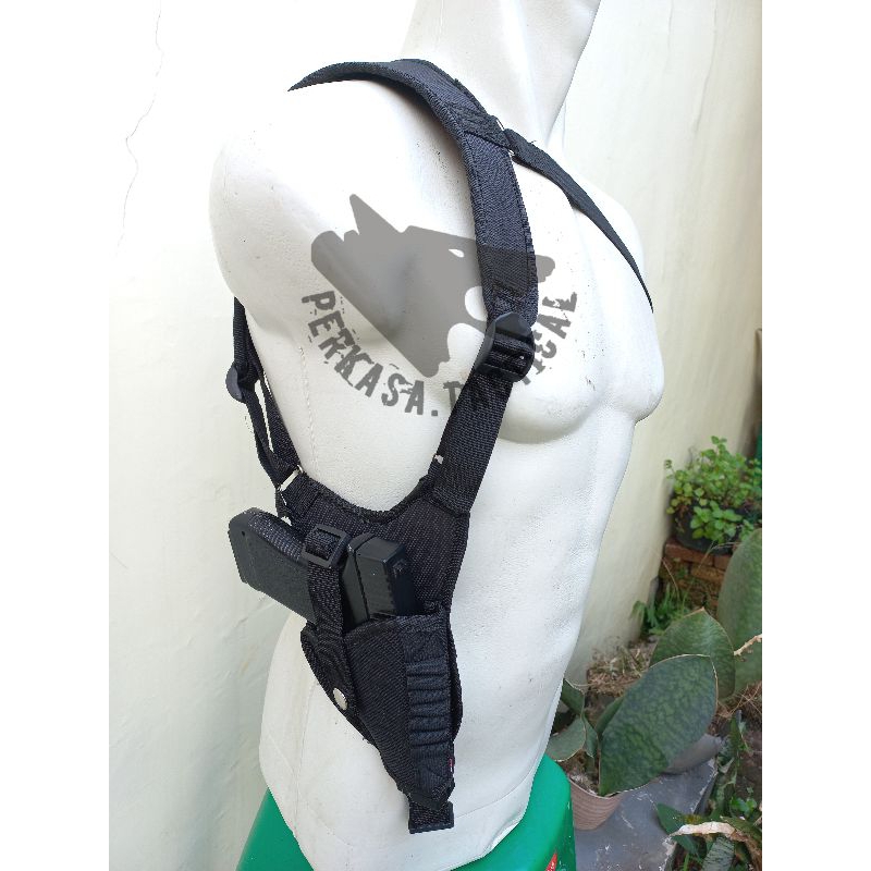 Sarung Pistol Ketiak - Holster Ketiak Hitam