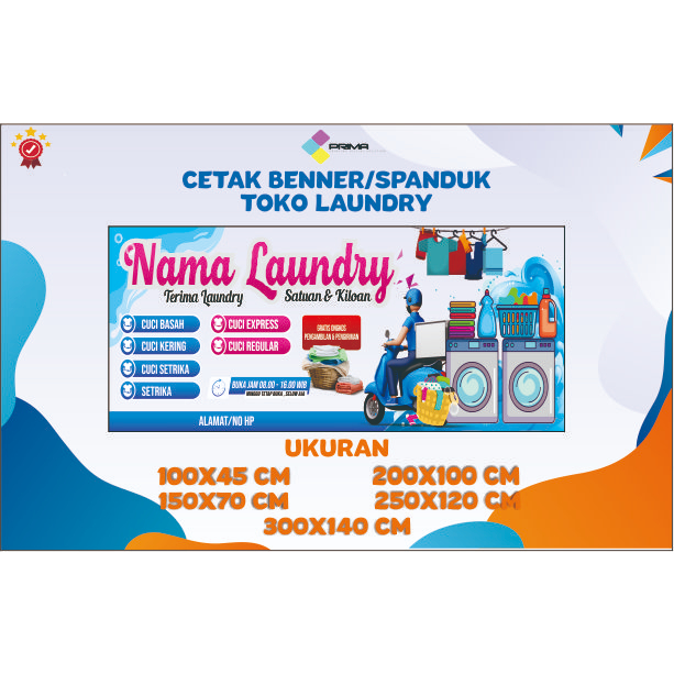 BANNER SPANDUK LAUNDRY / SPANDUK LOUNDRY VUSTOM / BANNER MURAH/HIASAN TOKO