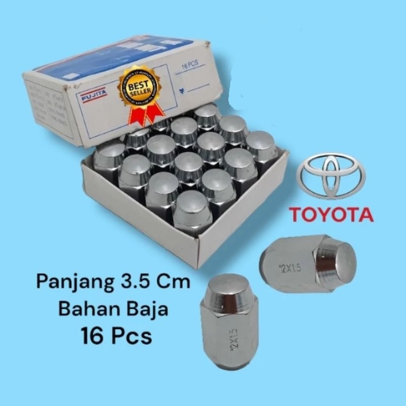 Kaelashop99 ll Mur Roda Baut Lugnut Racing Mobil Toyota Kijang Super Kapsul Krista Bahan Baja