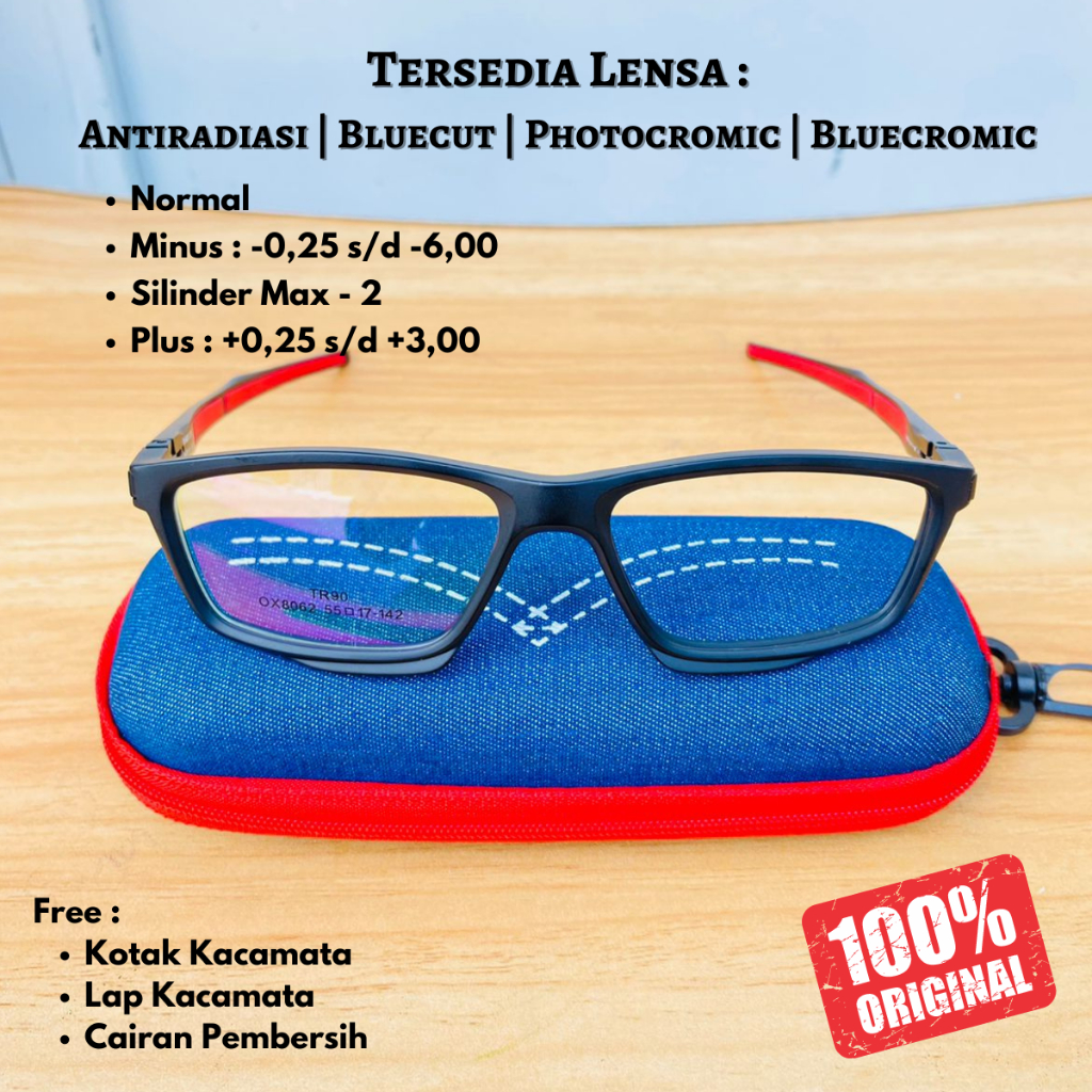 Kacamata Pria Sporty Model Kotak Besar Photocromic