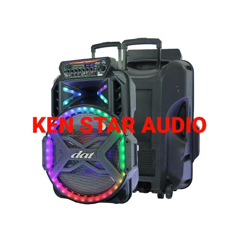 Speaker Bluetooth Speaker Karaoke Speaker Portable 18 inch DAT DT 1810 Free 2 Mic Wireless