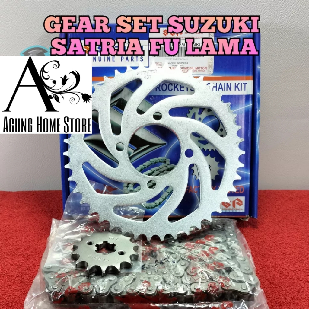 GEAR SET ORIGINAL SUZUKI SATRIA FU 150 LAMA 2012 KEBAWAH