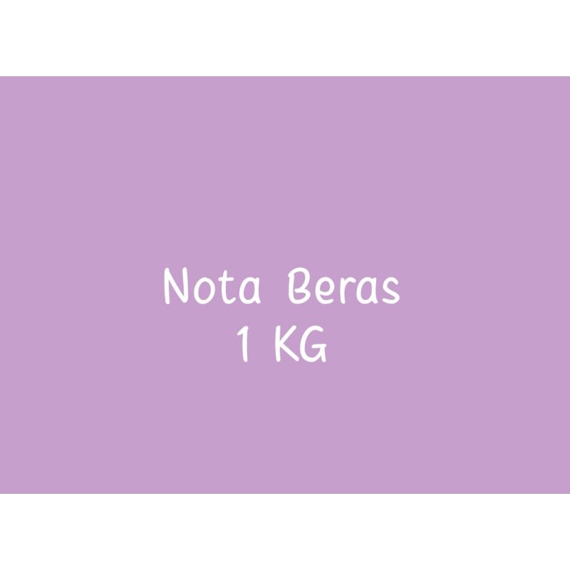 

Nota Beras 2 Kg