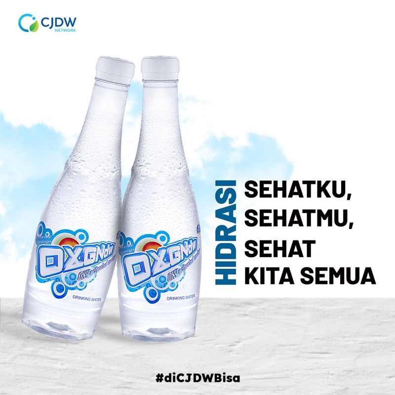 AIR OXY 100% ORIGINAL | DRINKING WATER (Air Minum Murni Aktif Beroksigen) isi 470ml/botol - 24 botol