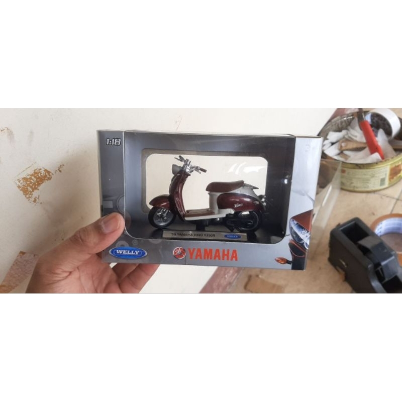 Diecast Miniatur Motor Yamaha Vino YJ50R - miniatur motor yamaha dikes motor yamaha