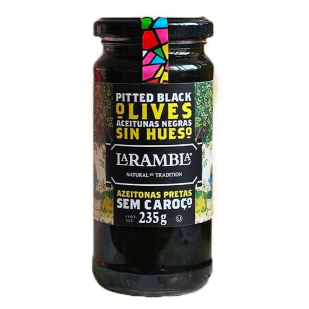 

LaRambla Black Pitted Olives / Buah Zaitun Hitam Utuh | 235 gr