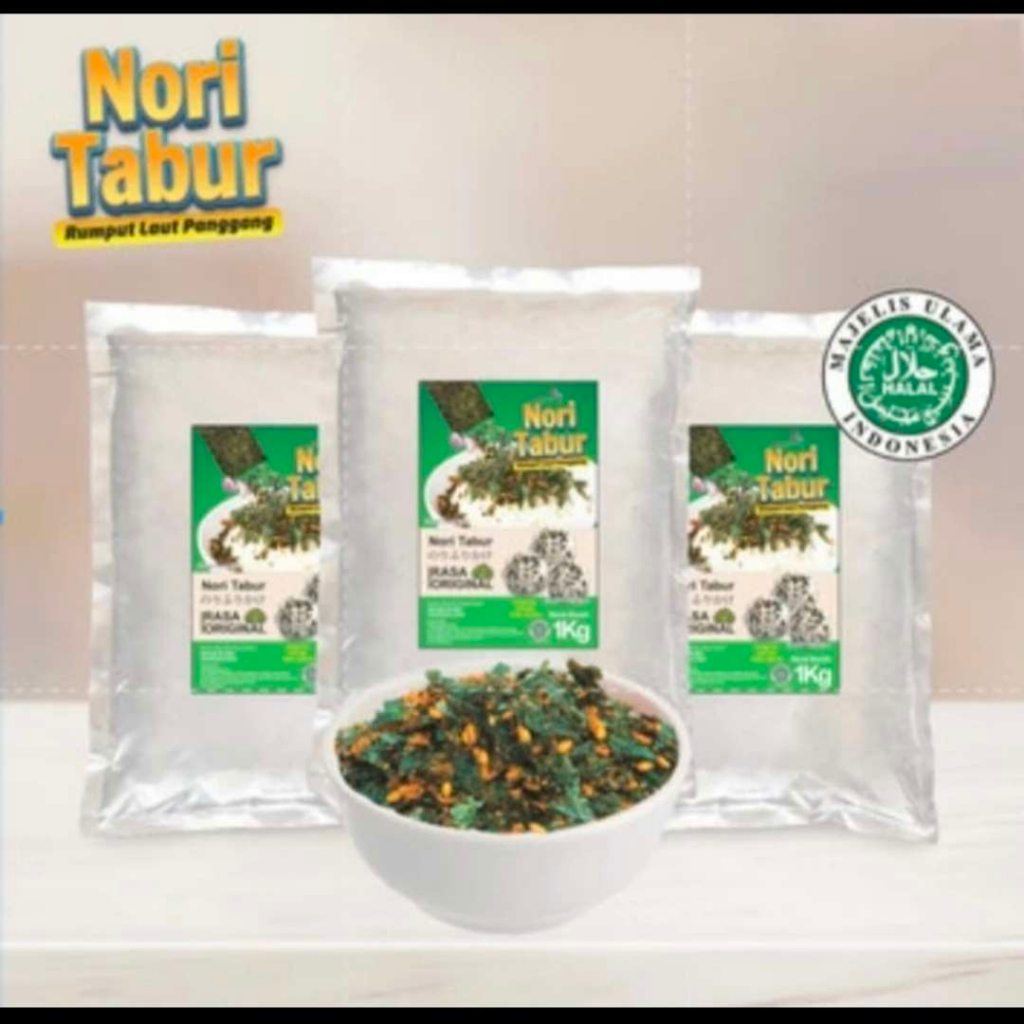 

Nori Tabur Rumput Laut Panggang Original | 1 kg