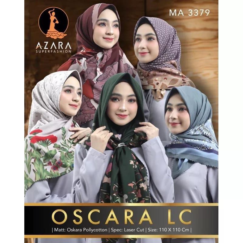JILBAB VOAL OSKARA MOTIF AZARA