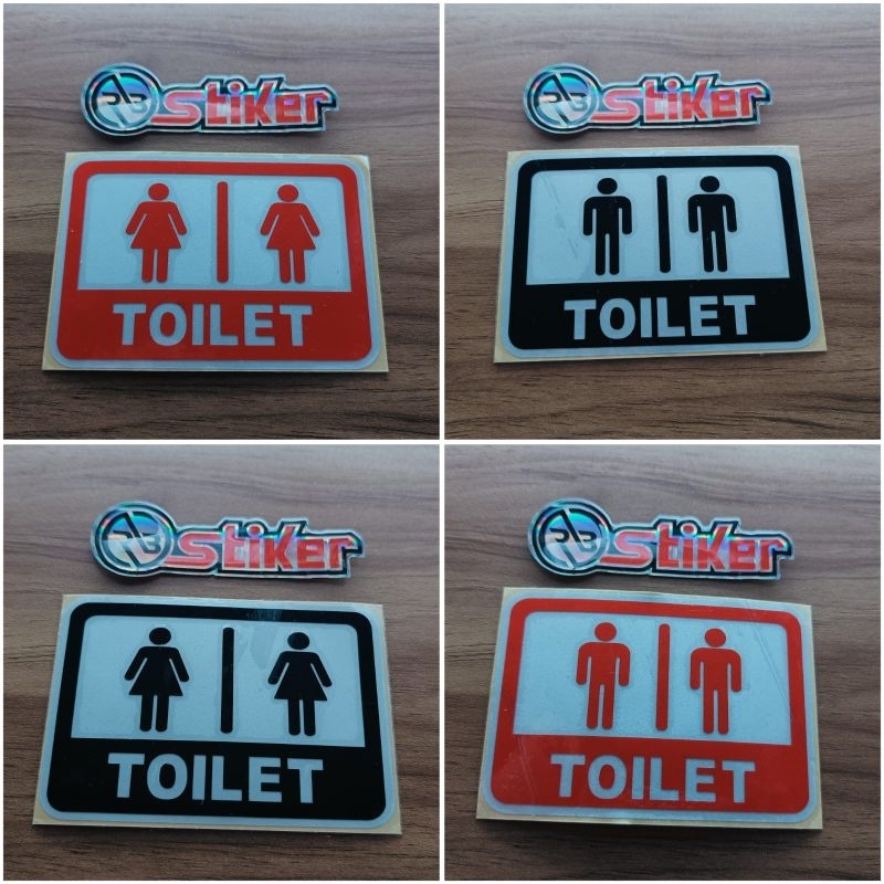 

Stieker toilet pria wanita cutting stiker toilet kantor