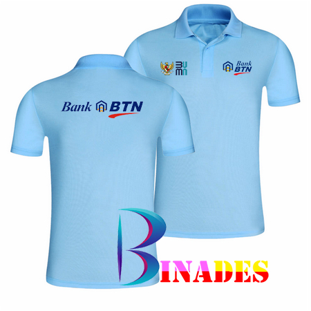 JUAL Baju Kerah Model Polo Bank BTN - BUMN GARUDA DI DADA BINADES