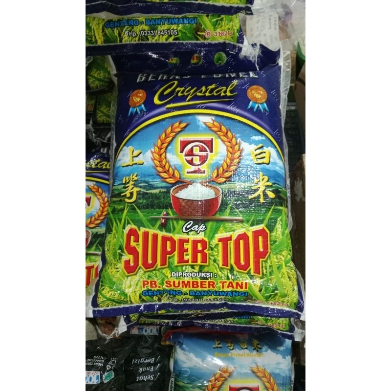 

BERAS CAP SUPER TOP CRYSTAL MEDIUM KEMASAN 5KG