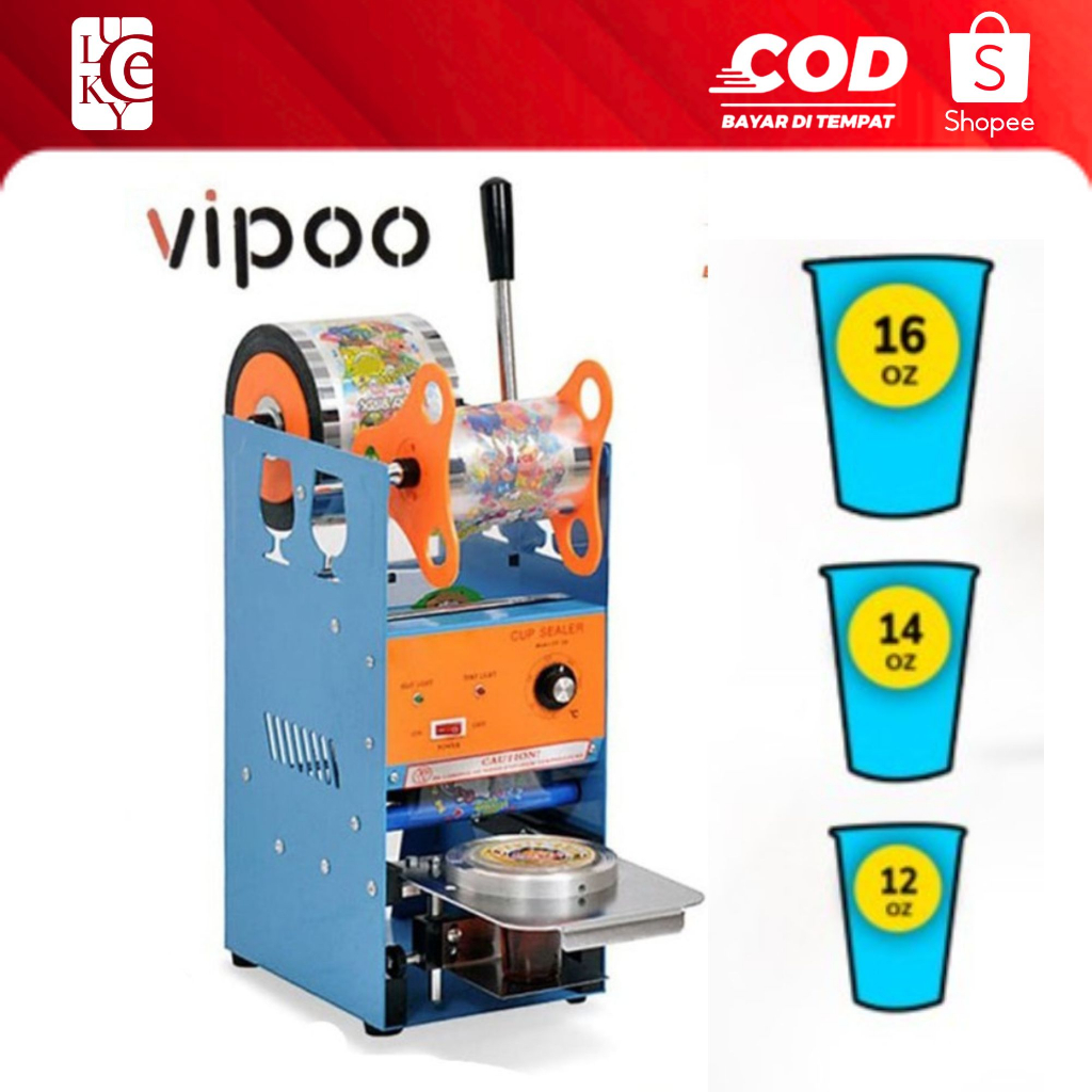 Cup Sealer bagus omicko Sealing Machine Mesin Cup Sealer Press Cup Gelas Plastik Minuman