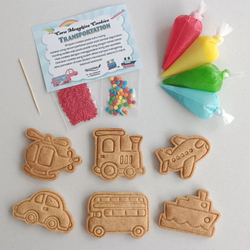 

DIY Cookies Kit Transportation | Decorate Cookies | Decorating Cookies | Cookies Hias | Menghias Kukis | Cookies Hias Transportasi | Cookies Pesawat | Cookies Mobil | Cookies Train | Mainan Mobil | Mainan Pesawat | Mainan Train | Kado Mobil | Kado Pesawat