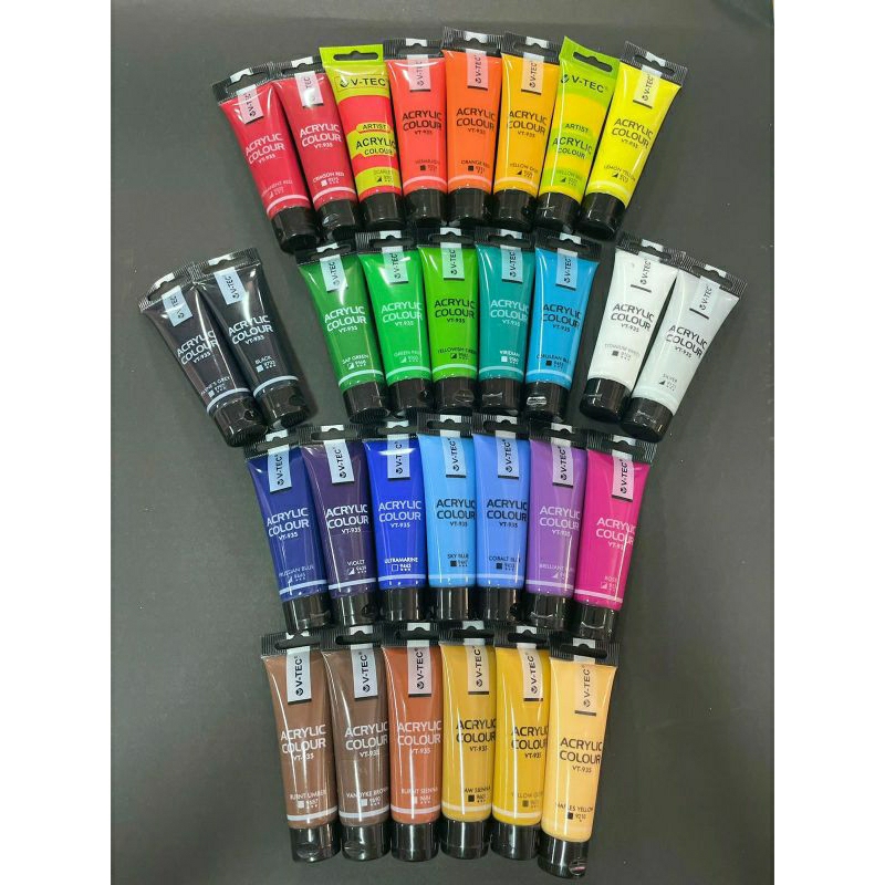 

Cat Akrilik V-Tec Cat Acrylic Colour V-Tec 35ml Cat Lukis Kanvas
