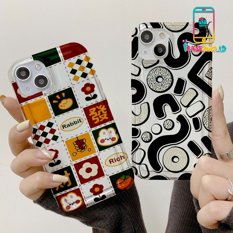 SS852 SS853 SOFTCASE FULL IMAGES DONUT OPPO A52 A57 2022 A58 4G 5G A74 A78 A83 A98 4G 5G CUTE RABBIT