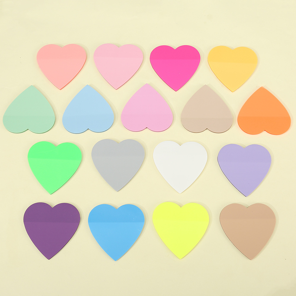 

PINKABULOUS Heart Shaped PET Sticky Notes - Catatan Tempel Lucu - Love Notes