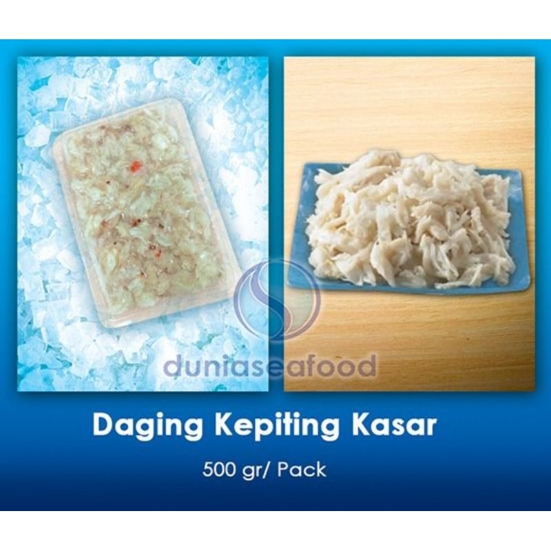 

Daging Kepiting Kasar 500 gram/pack