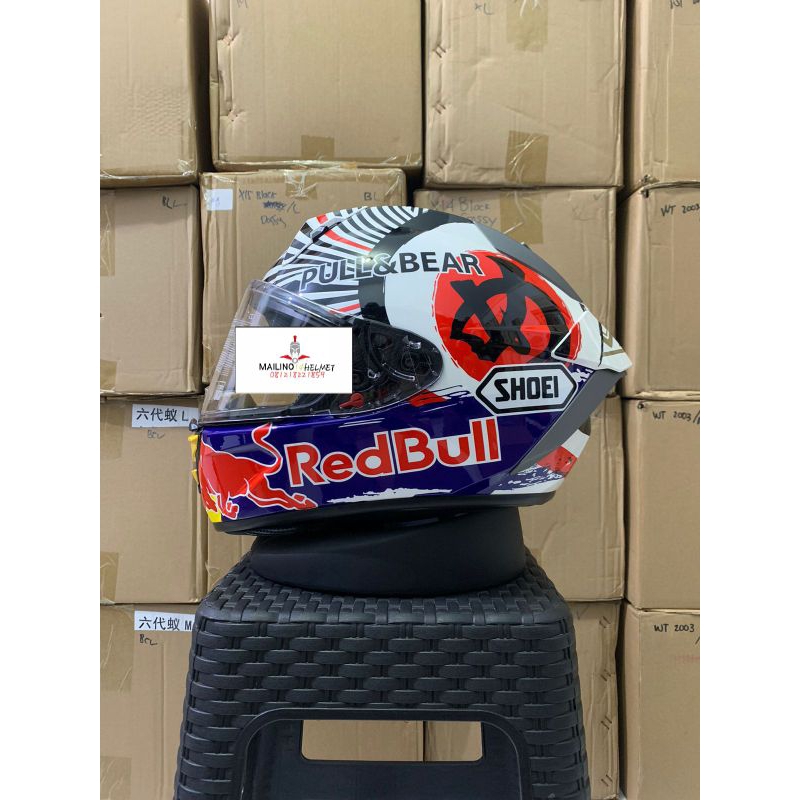 NEW HELM SHOEI X SPR PRO X15 1:1 MOTEGI 4 REDBULL FULL FACE
