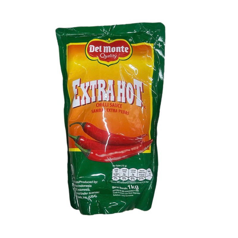 

saos sambel delmonte extra hot pouch 1kg