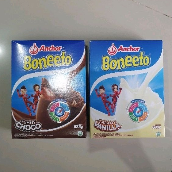 

Anchor BONEETO Susu pertumbuhan anak VANILA / COKLAT 680gr