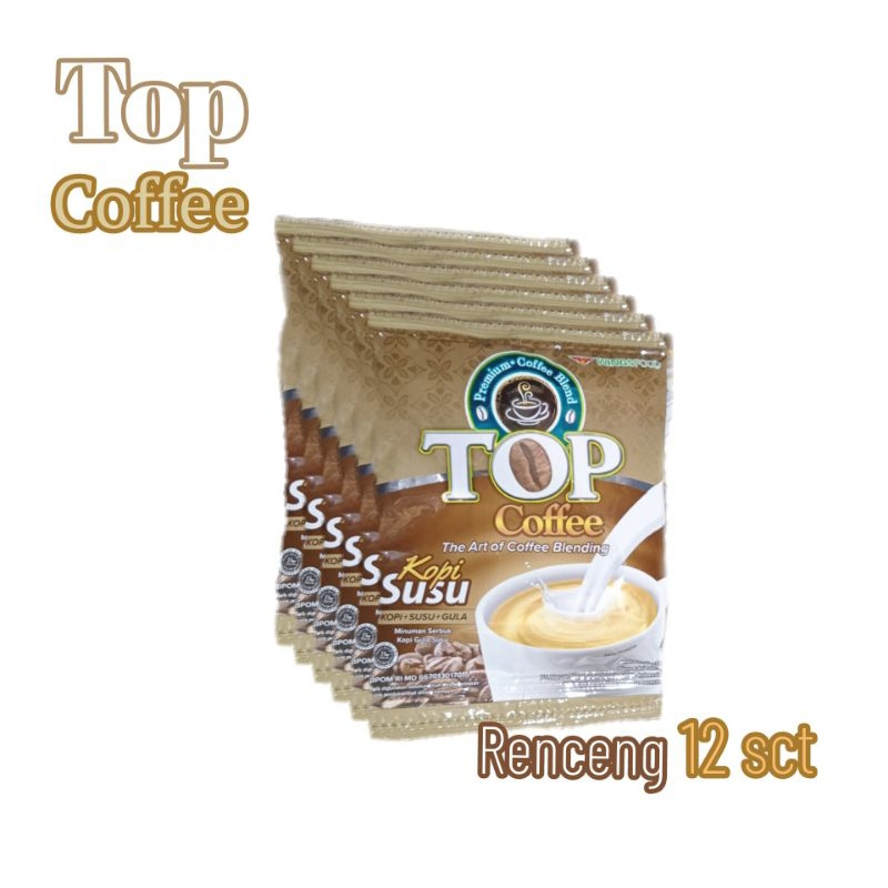 

TOP coffee kopi susu renceng 12 pcs 31 gram