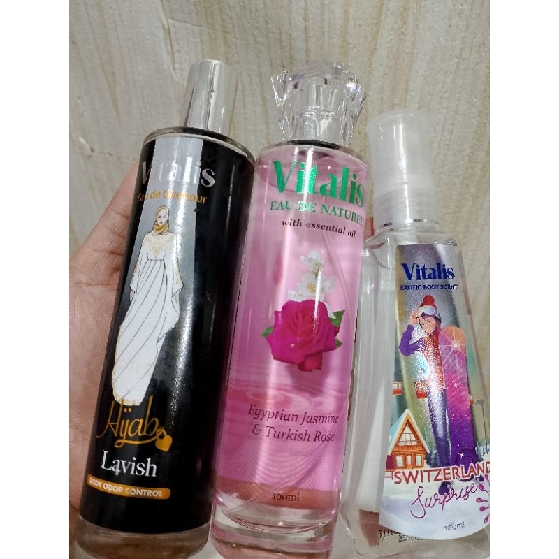 VITALIS 100ml EAU DE NATURAL ,HIJAB 100ml