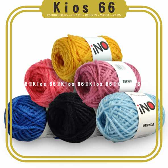 Kios 66 - Benang Wol Rajut Tebal Wool Borneo 50gr Onitsuga