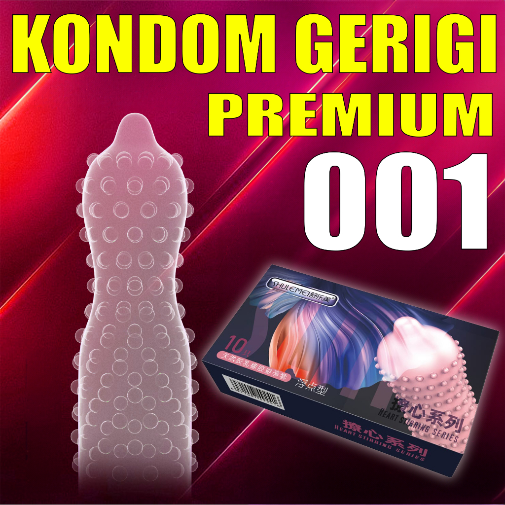 Kondom Premium 001 Gerigi Berduri Super Tipis - Condom Dottted Rubbed Ultrathin