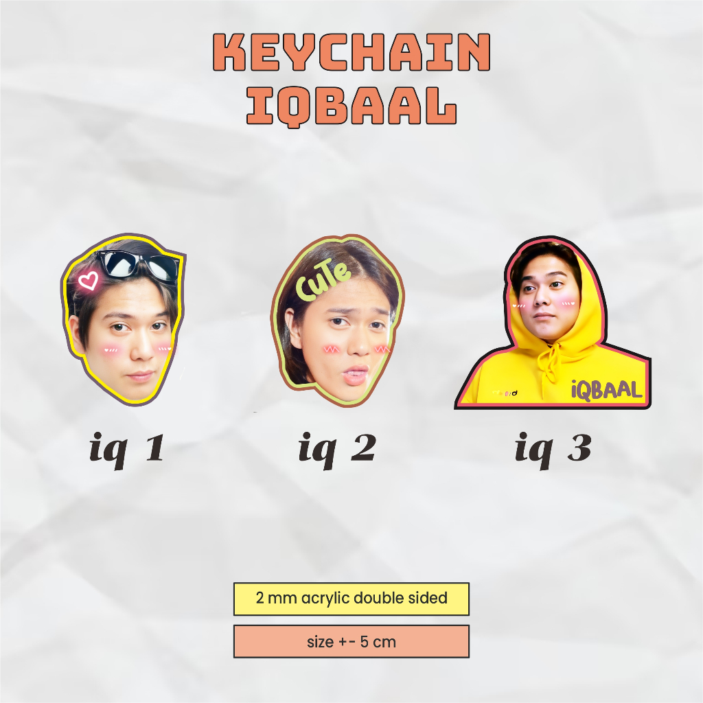 KEYCHAIN - IQBAAL RAMADHAN (gantungan kunci ganci keyring)