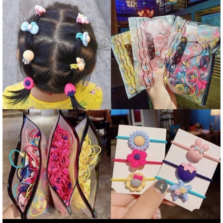 Ikat rambut tali rambut anak-anak tidak menyakiti rambut ikat rambut bayi perempuan Korea ikat kepal