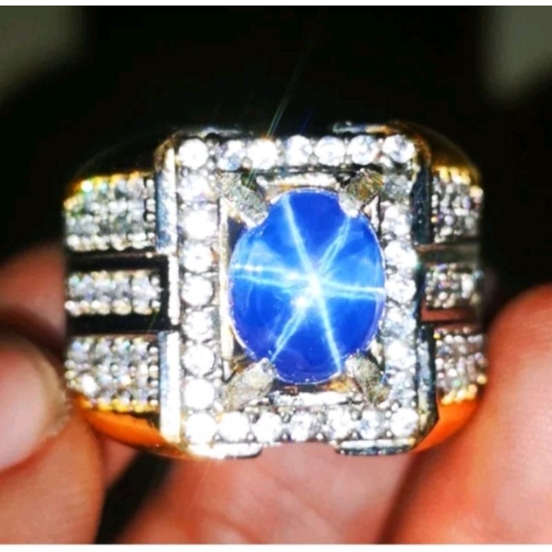 Natural Permata Saphire Star Srilanka+ SGR HIGH QUALITY