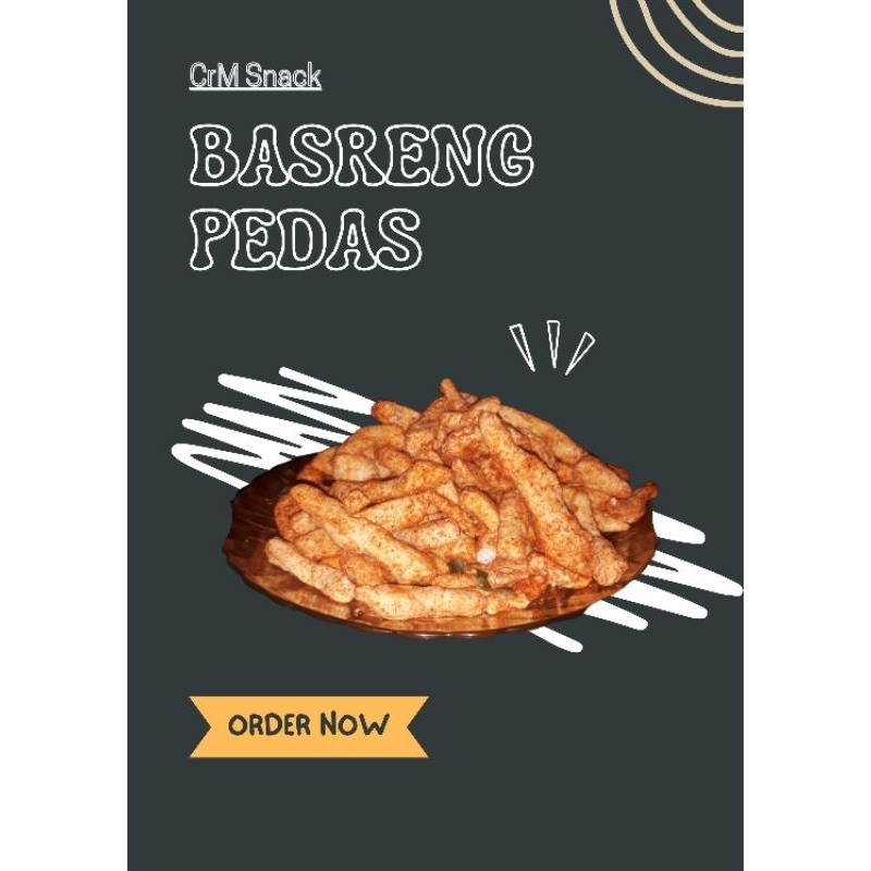 

Basreng Pedas makanan ringan/snack/jajanan/cemilan