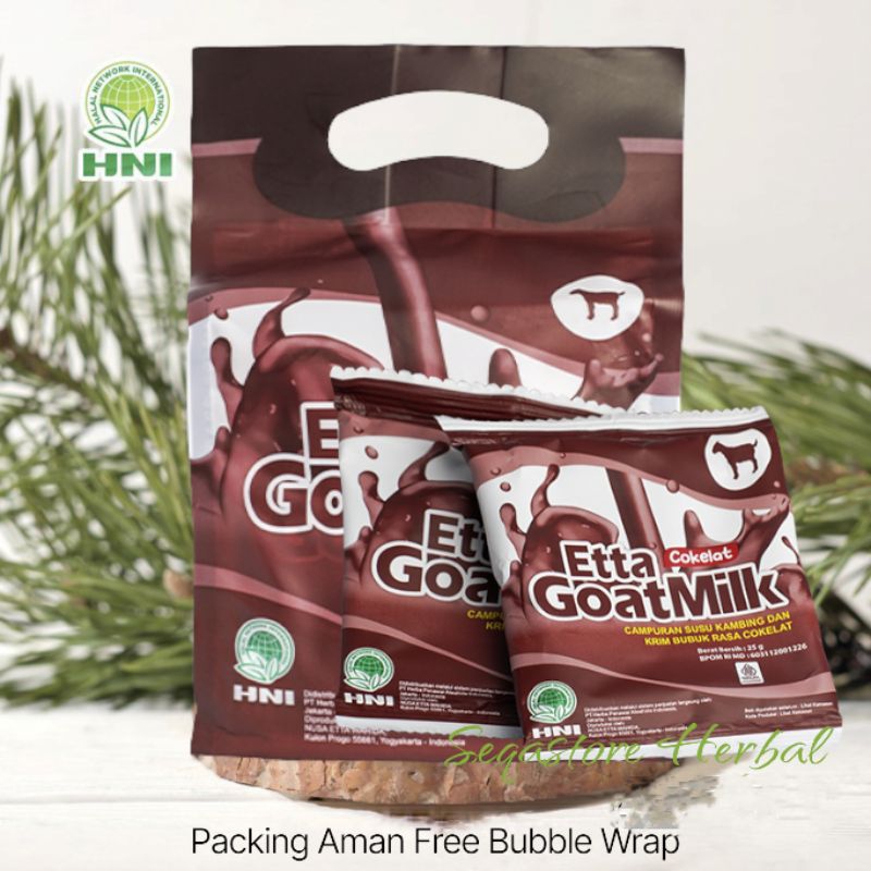 

Susu Kambing Ettawa Etta Goat Milk HNI HPAI rasa coklat | isi 10 sachet
