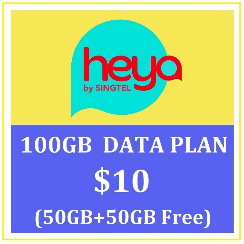 pulsa singtel heya 100 gb paket data Singapore Singapura