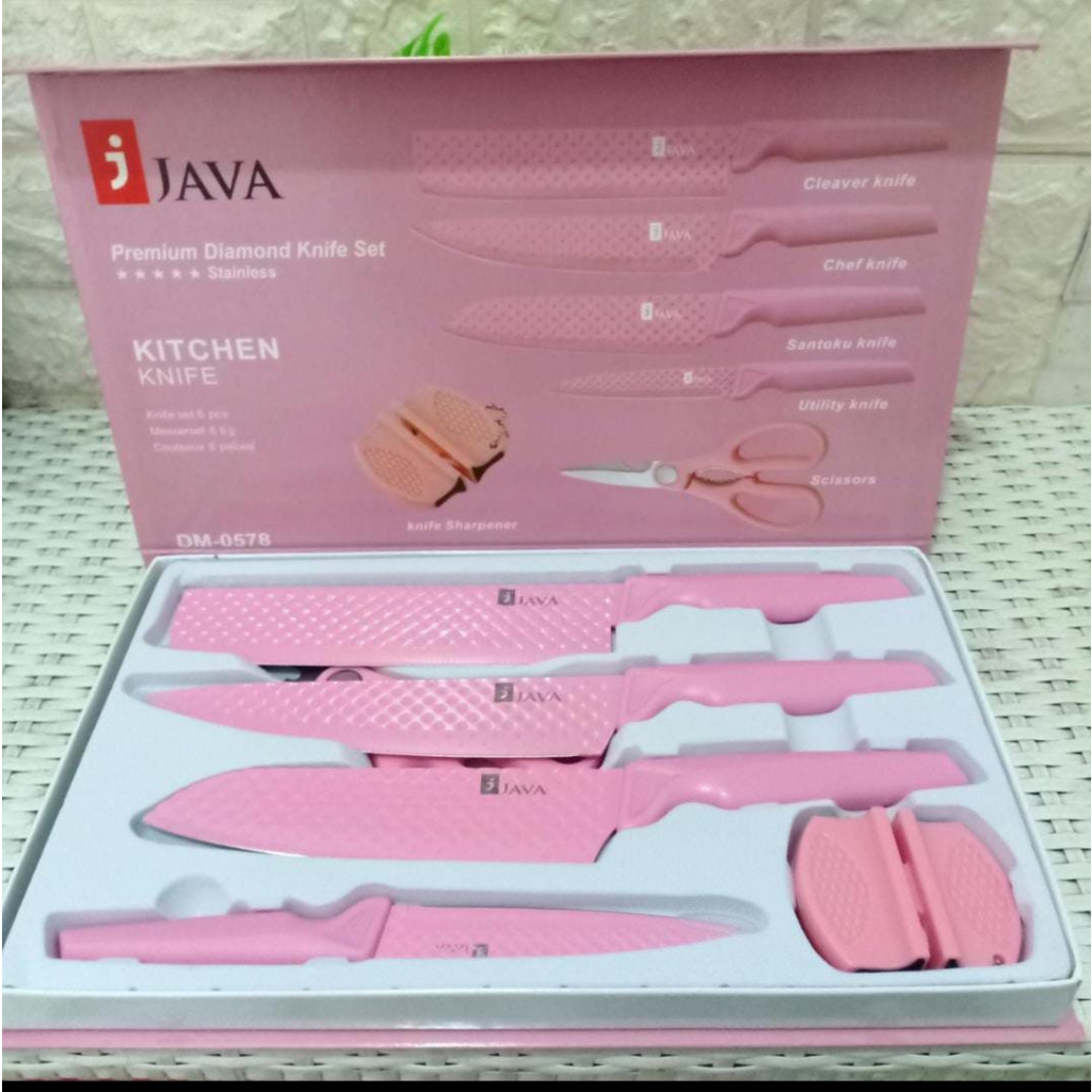 COD // Pisau Diamond Set 6 In 1 // Pisau Dapur // Pisau Set 6 In 1 // Pisau Diamond Knive Set 6 In 1