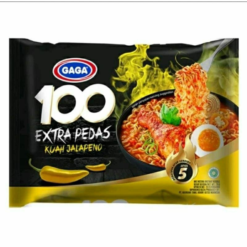 

Mie Gaga Extra pedas kuah Jalapeno