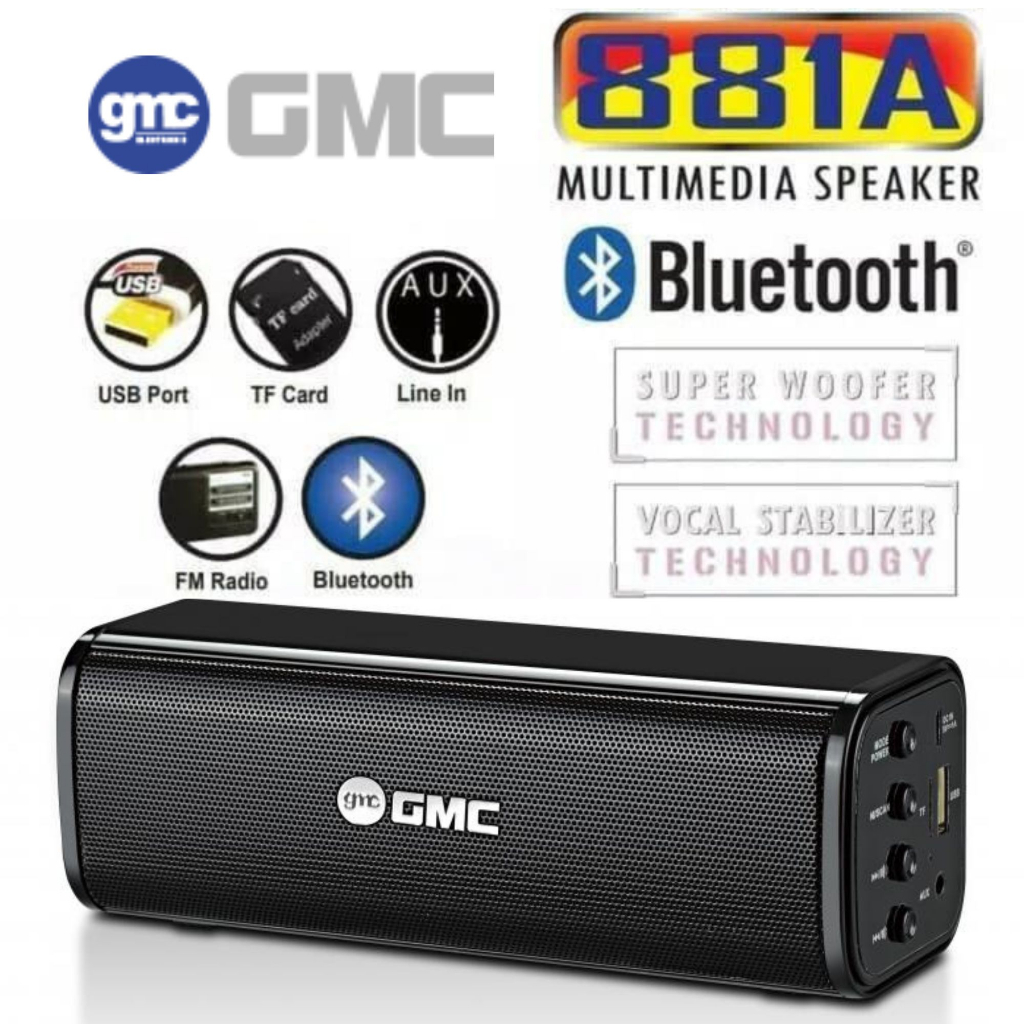 Speaker Bluetooth Mini GMC 881A Speaker Portable USB Memory