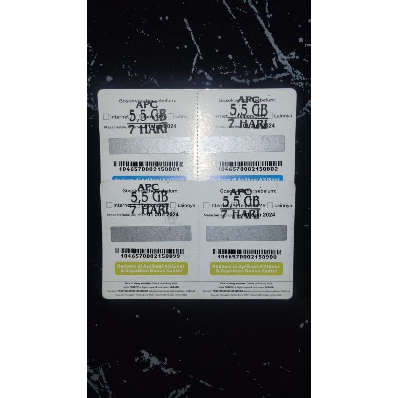 VOUCHER AXIS AIGO 5,5GB 7HARI