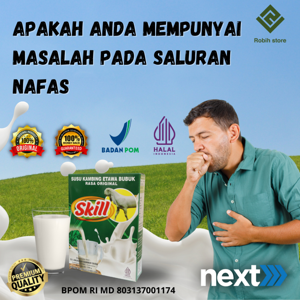 

Susu Kambing Etawa Skill Original Membantu Anda Untuk Mengatasi Masalah Pernafasan Anda Cocok Bagi Anda Yang Mempunyai Masalah Pada Saluran Pernafasan Izin BPOM Baik Diminum Setiap Hari Bukan Etawalin