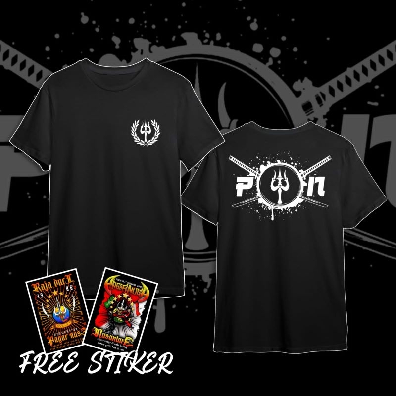 Kaos PN Pagar Nusa Desain Simpel Terbaru Bahan Premium Sablon Dtf