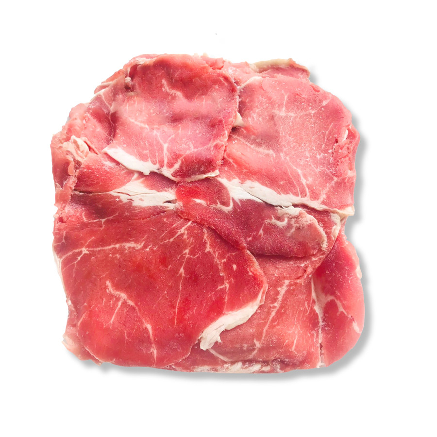 

AUS WAGYU TOPSIDE BEEF SLICE SUKIYAKI/YAKINIKU MB 3-5 250gr