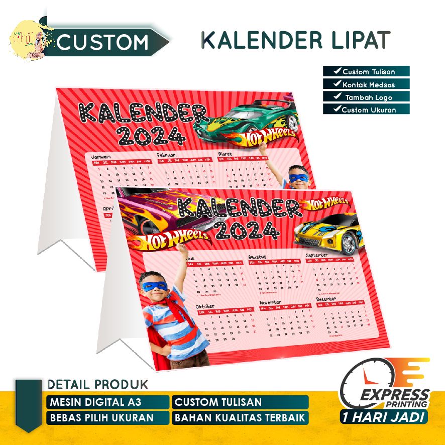 

KALENDER MEJA SMALL / KALENDER LIPAT / KALENDER CUSTOM OLSHOP MINIM 50 pcs