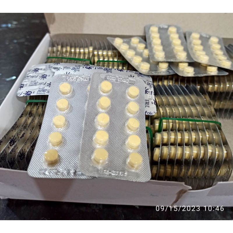 Sunward Folic Acid 5mg per strip vitamin untuk Ibu Hamil