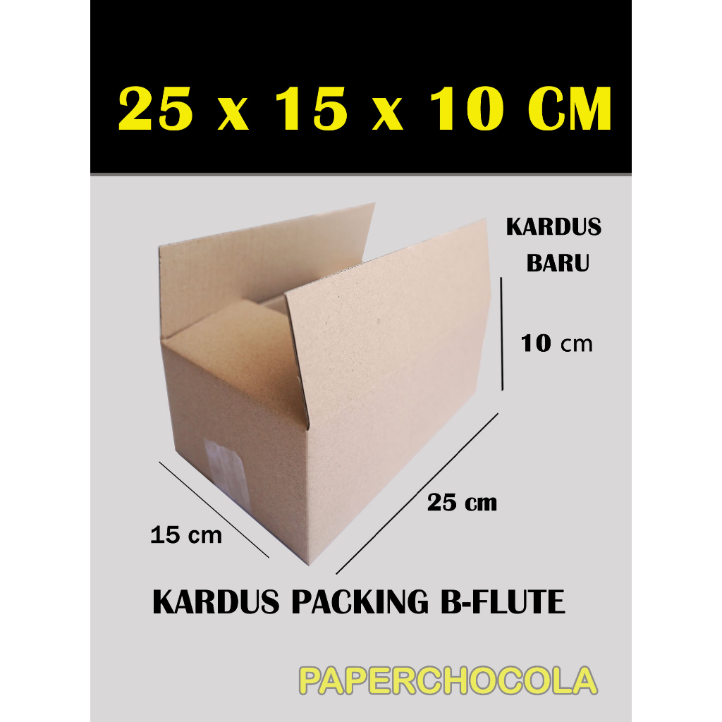 

KARDUS PACKING 25X15X10 cm/PACKING ONLINE/BOX KARTON CORUGATED B-FLUTE