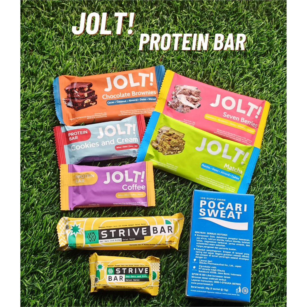 

JOLT Protein Energy Bar Cemilan Olahraga Snack Sehat Organic Meal