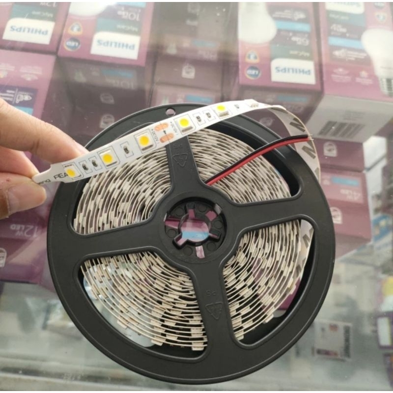 LED Strip 12 V 5 meter warm white (kuning emas)