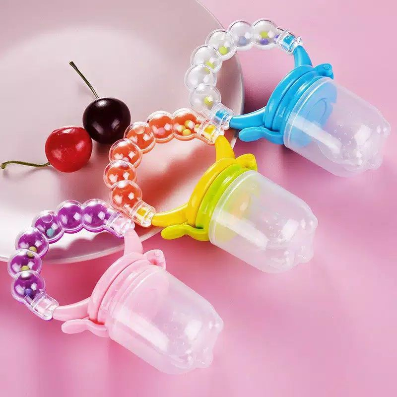 Empeng Dot Buah Anak Bayi Fruit Feeder Rattle Teether Kompeng Pacifier Gigitan Bayi